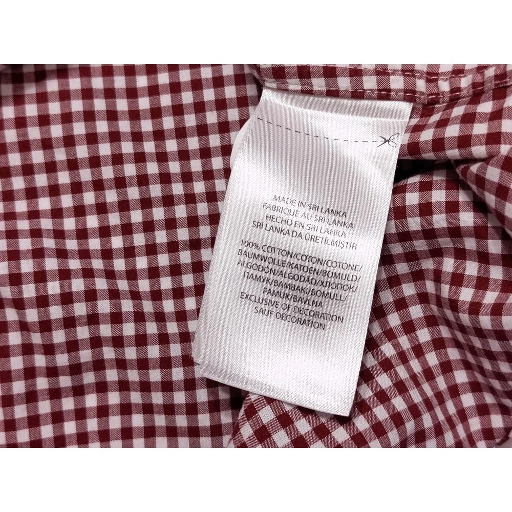 POLO RALPH LAUREN Long Sleeve‎ Button Shirt 100% Cotton Stretch Red Checks 4XLT